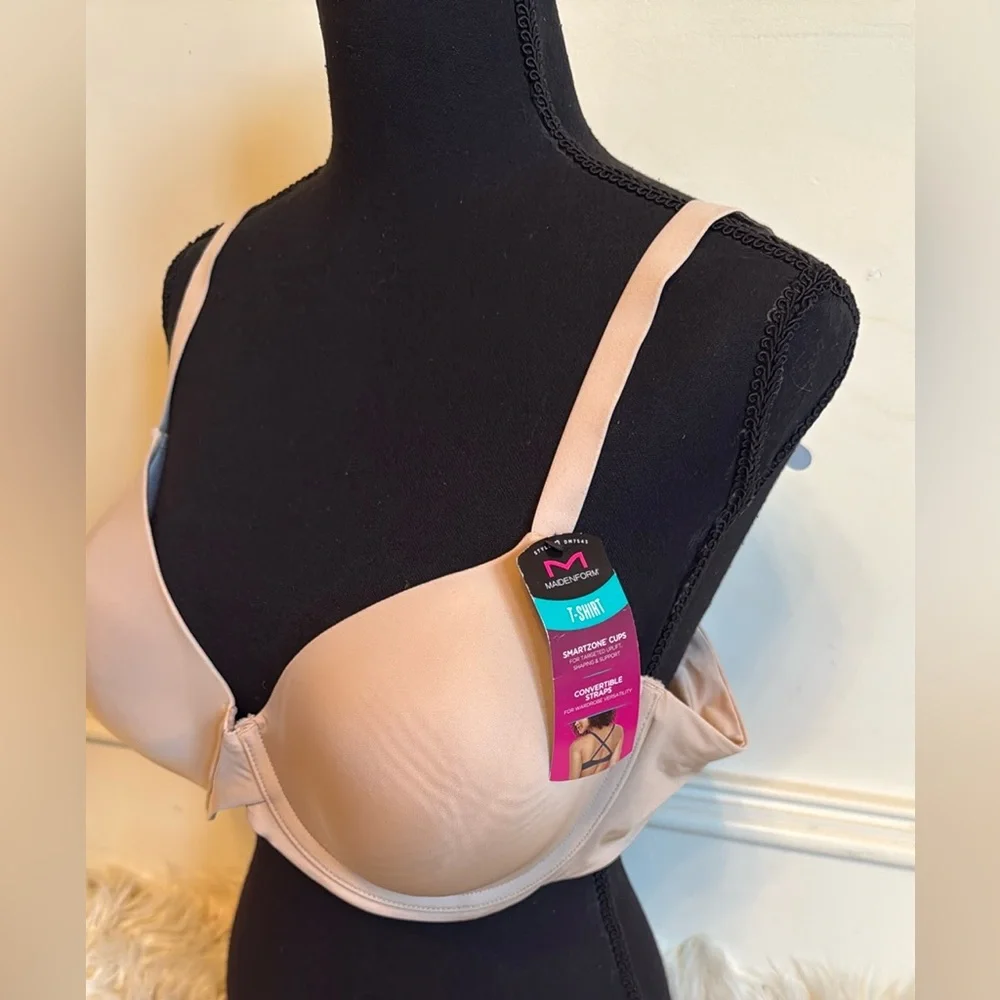 Maidenform Women's T-Shirt Bra -‎ Nude Sz 42C